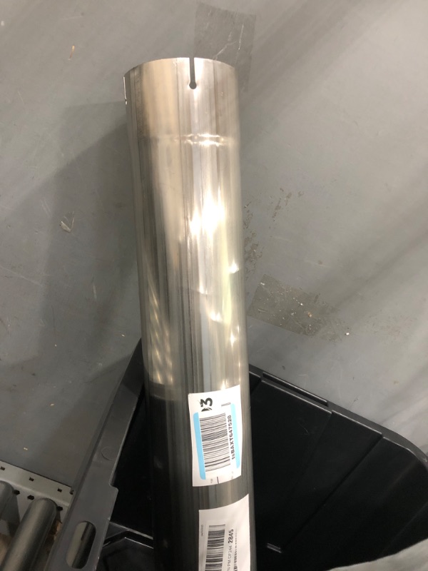 Photo 1 of A-KARCK 5'' Straight Muffler Replacement Pipe, 5'' Stainless Steel Mandrel Bend Straight Exhaust Pipe 30" Long Mandrel Exhaust Tube