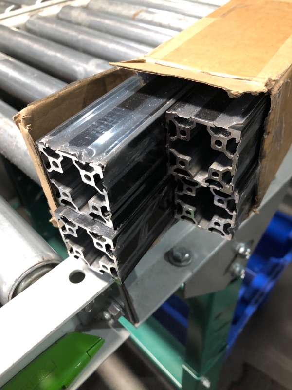 Photo 1 of 4PCS V Slot 4040 Aluminum Extrusion Profile 39.4'' European Standard Anodized Linear Rail for 3D Printer Parts and CNC DIY 1000mm Black(39.4inch)