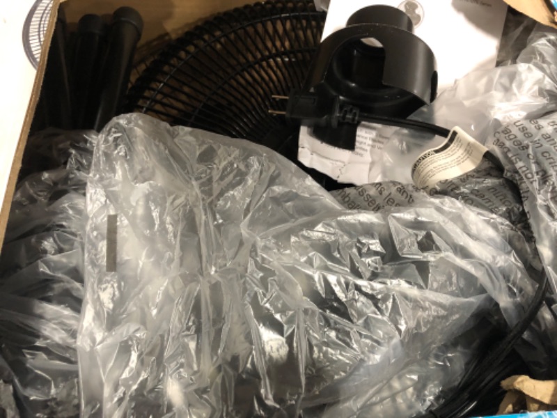 Photo 1 of Comfort Zone Electric Oscillating Pedestal Fan, Stand Fan, 16 inch, 3 Speed, 90 Degree Oscillating Head, Adjustable Height and Tilt, Airflow 7.48 ft/sec, Ideal for Home, Bedroom & Office, CZST161BTEBK