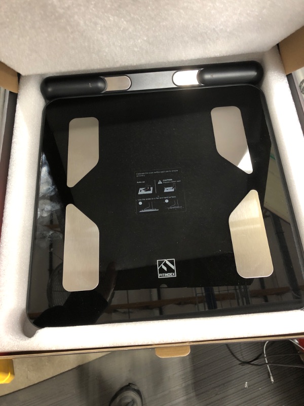 Photo 1 of FITINDEX Body Composition Scale for Body Weight, Smart Scales with BMI, Body Fat, Muscle Mass, 8-Electrodes, 50 Composition Measurements, Bathroom, Digital, Bluetooth, FSA or HSA Eligible