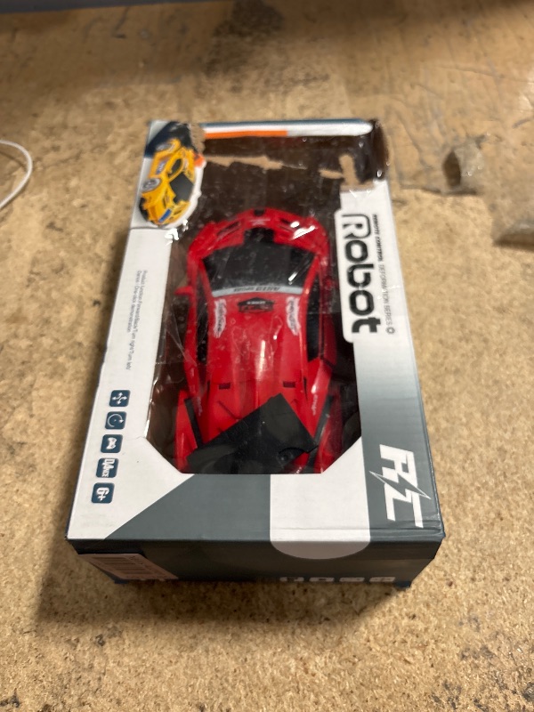 Photo 1 of ***(MISSING REMOTE)***
Remote Control Car, Toy for 3-8 Year Old Boys, 360° Rotating RC Deformation Robot Car Toy with LED Light, Transform Robot RC Car Age 3 4 5 6 7 8-12 Years Old for Kids, Boys Girls Birthday Gifts (Red)