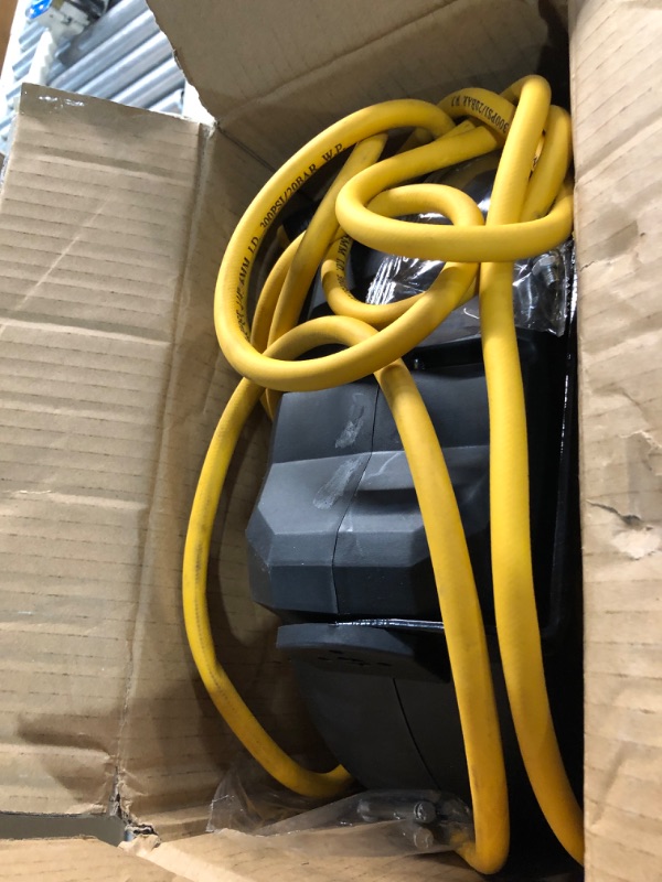 Photo 1 of ***(HEAVILY USED)***
Vkndoynt Retractable Air Hose Reel, 1/4 IN x 50 FT Hybrid Polymer Hose, Auto Rewind, Wall Mount, Black/Yellow