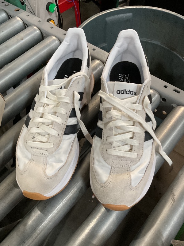 Photo 1 of adidas Women's Breaknet Sleek Sneaker, White/Black/Gold Metallic, 11