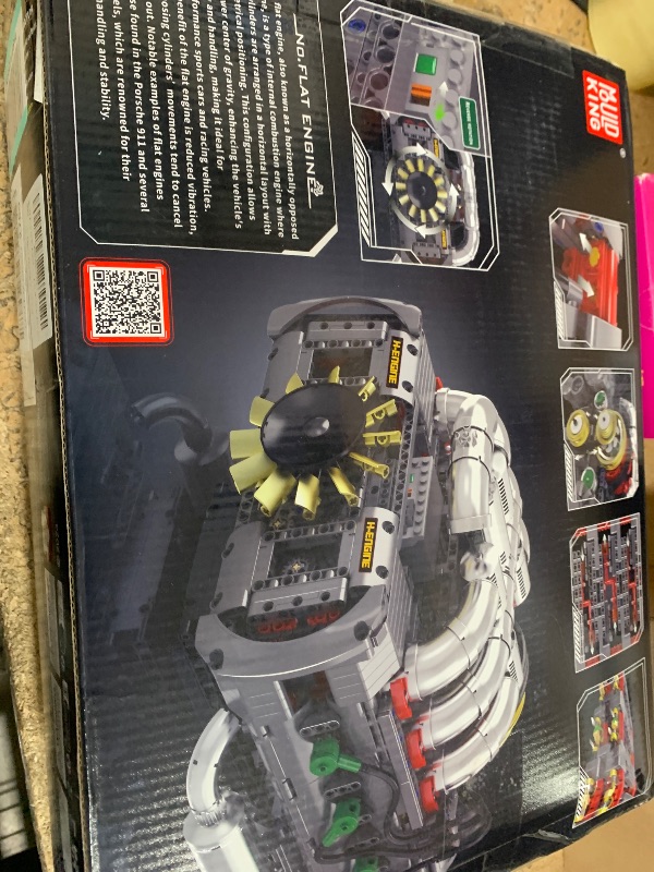 Photo 1 of Mould King Flat Engine Model Kit That Runs, Boxer Engines Building Blocks with Battery and Motor for Adults, Engineering Construction STEM Toy for Children Boys Girl (2375 PCS)