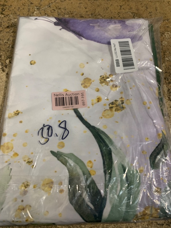 Photo 1 of 2 Pack White and Gold Tablecloth Disposable Gold Tables Tablecloths for Rectangle 54" x 108" Plastic Tablecloth Party Table Covers for Birthday Thanksgiving Christmas Wedding Outdoor BBQ (White)