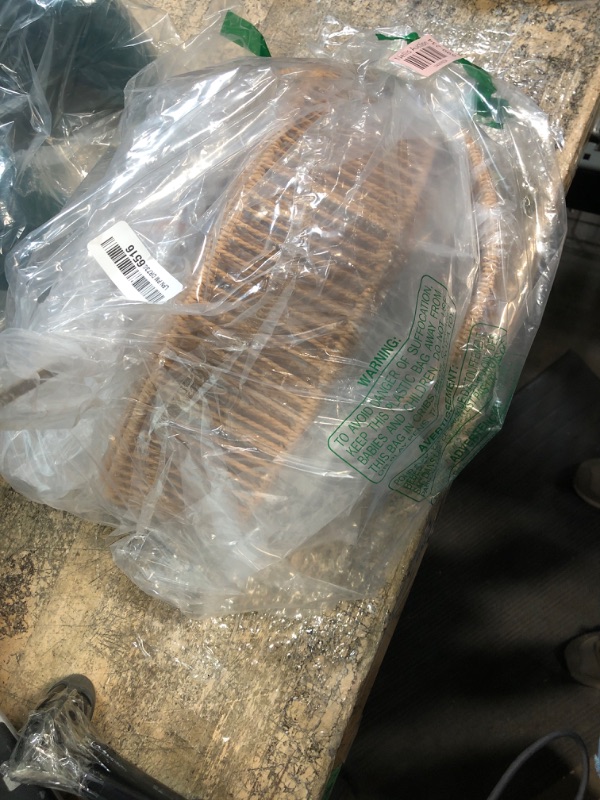 Photo 1 of ZECOXOL Rattan Ceiling Light Fixture Boho Flush Mount Ceiling Light Wicker Boho Light Fixtures Ceiling Mount for Hallway Bedroom Entryway Kitchen