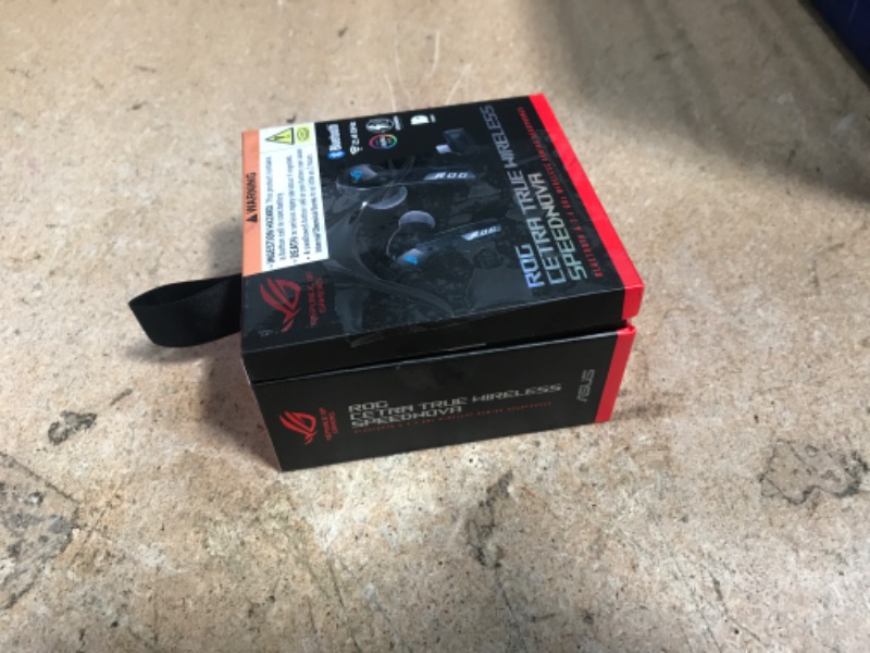Photo 1 of ASUS ROG Cetra True Wireless Gaming Headphones (2.4 GHz & Bluetooth 5.3, ROG SpeedNova, 24-bit 96 kHz Audio, Dirac Opteo, Bone-Conduction AI Microphones, Adaptive ANC, 46-Hour Battery Life)- Black