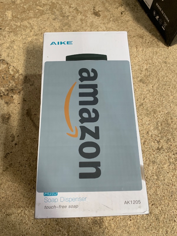 Photo 1 of AIKE Wall-Mount Automatic Liquid Soap Dispenser 27oz Large Capacity Matte Black Anti-Spots Coating Model AK1205