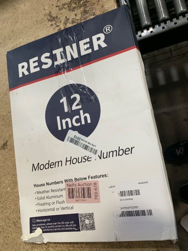 Photo 2 of 12 Inch Modern Metal House Numbers for Outside, Large Black Address Numbers, Outdoor Matte Black Floating Flush Mount Home Address 6