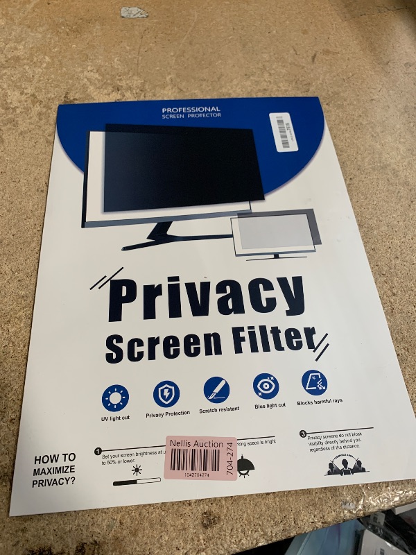 Photo 1 of [2 Pack] 19 Inch Computer Privacy Screen for 5:4 Aspect Ratio Widescreen Monitor, Eye Protection Anti Glare Blue Light Computer Monitor Privacy Filter, Removable Anti-Scratch 19in Protector Film