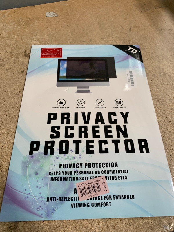 Photo 1 of 19 Inch Privacy Screen for Computer Monitor Eye Protection Anti Glare Blue Light Monitor Privacy Shield Screen 19 Inch 16:10 Aspect Ratio [2 Pack]