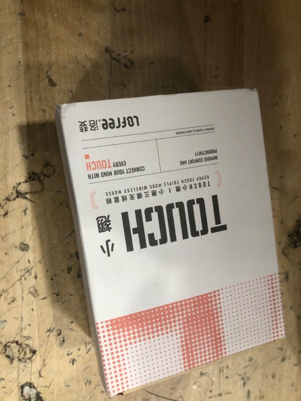 Photo 1 of LOFREE Touch PBT Wireless Mouse with USB Receiver, Bluetooth, Wired Connection, Rechargeable, 4000 DPI with OLED Screen Compatible with Glass Surface for Mac Windows PC Notebook/Block Retro Grey