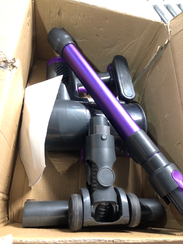 Photo 1 of ***(NO RETURNS OR REFUNDS/ FOR PARTS ONLY/ MISSING PARTS)***
Bieiao Cordless Vacuum Cleaner, 20KPA Stick Vacuum with LED Display, 2 Modes 6 in 1 Lightweight Cordless Stick Vacuum with 40Min Detachable Battery Vacuum Cleaner for Home Hard Floor Car Carpet