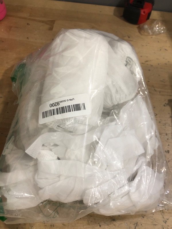 Photo 1 of 100 Pcs White Shoe Covers Disposable (Bulk Pack of 50 Pairs) – Non-Woven Booties for Shoes Covers, Stretchable Up to 15.7"– Soft & Durable, Fit for Home, Travel, Workplace & Real Estate Shows