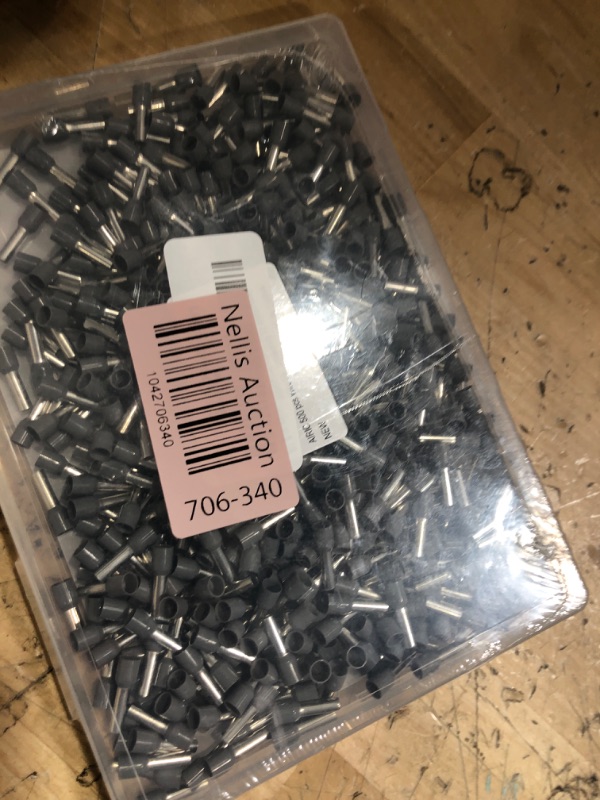 Photo 1 of AIRIC 500 Pcs Wire Ferrule Connectors 12 Gauge - UL Listed - DIN Standard - Crimp Copper Ferrules Terminals Wiring Electrical Connector Nylon Insulated Pin Cord End Terminal 12 AWG, Grey