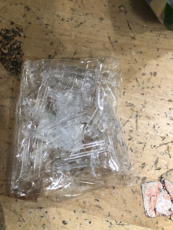 Photo 1 of 20pcs Plastic Locking Shelf Support Pegs,5mm Shelf Pins,Self-Locking Bracket Clips,Clear Shelf Pegs for for Kitchen Cabinet Furniture Book Shelves, 5mm Peg x 3/4" Thick Shelves