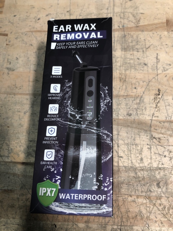 Photo 1 of Ear Wax Removal, Electric Ear Irrigation Flushing System with 4 Adjustble Modes, Safe and Effective Ear Cleaning Tool, LED Display, IPX7 Waterproof, Electric Ear Cleaning Kit