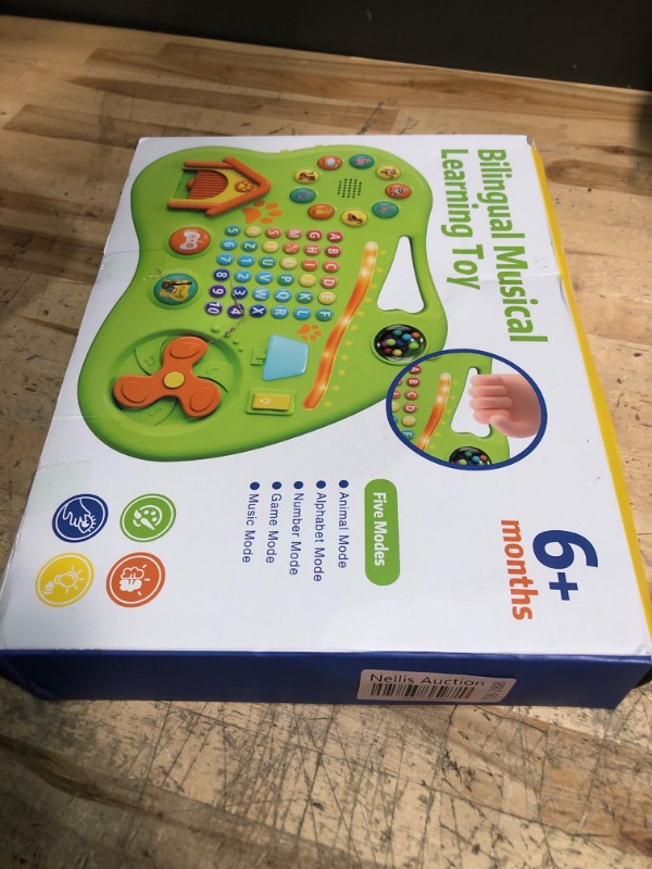 Photo 1 of 9-in-1 Bilingual Educational Toy for 1 Year Old Girl Boy, Montessori Musical Toys for Toddlers 1-3, Learning Baby Toy 6-12-18 Month Age, First Christmas 1st Birthday Gifts for 1-2 Year Old