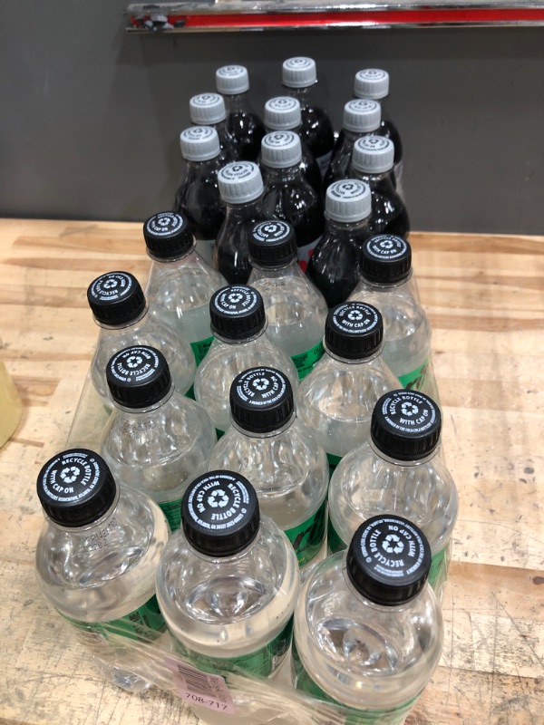 Photo 1 of 2, Diet Coke, 16.9 fl oz, 6 Pack AND 2, Sprite Zero Sugar Lemon Lime Soda Pop 16.9 Fl Oz 6 Pack Bottles -  (4pks)  exp: 4/2025 final sale (Package May Vary) 
