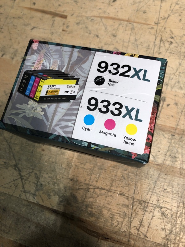 Photo 1 of 932XL 933XL Compatible Ink Cartridge Combo Pack Replacement for HP 932 933 Work for HP OfficeJet 6100 6600 6700 7110 7510 7612 7610 Printers, 4 Packs (Black, Cyan, Magenta, Yellow)