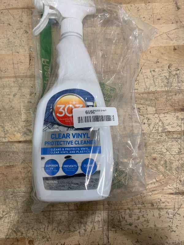 Photo 1 of 303 Products Marine Clear Protective Cleaner - Cleans and Protects Vinyl and Plastics, Provides Superior UV Protection, Prevents Yellowing and Cracking, 32oz (30215) Packaging May Vary