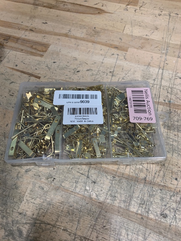 Photo 1 of 304 Pieces Picture Hanging Kit, 10lb, 30lb, 50lb and 100lb Picture Hangers, Metal Picture Hanging Hooks with Nails, on Drywall, Wooden Wall(Gold)