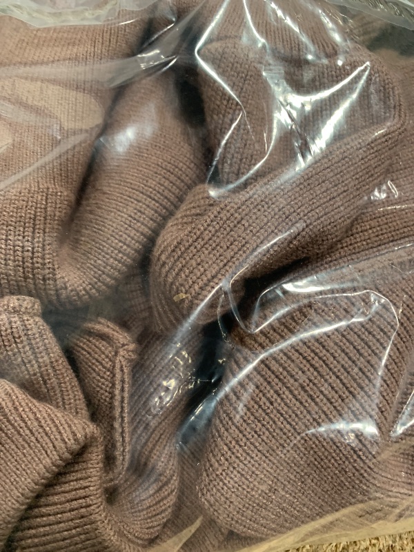Photo 1 of LILLUSORY Women's Oversized Batwing Sweaters 2024 Fall Outfits Crewneck Ribbed Knit Side Slit Trendy Pullover Tops Nutmeg M