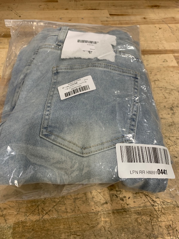 Photo 1 of Baggy Jeans for Women Teen Girls High Waist Straight Leg Stretch Y2K Denim Pants Loose Fit Letter Print Cute Boyfriend Jeans Blue