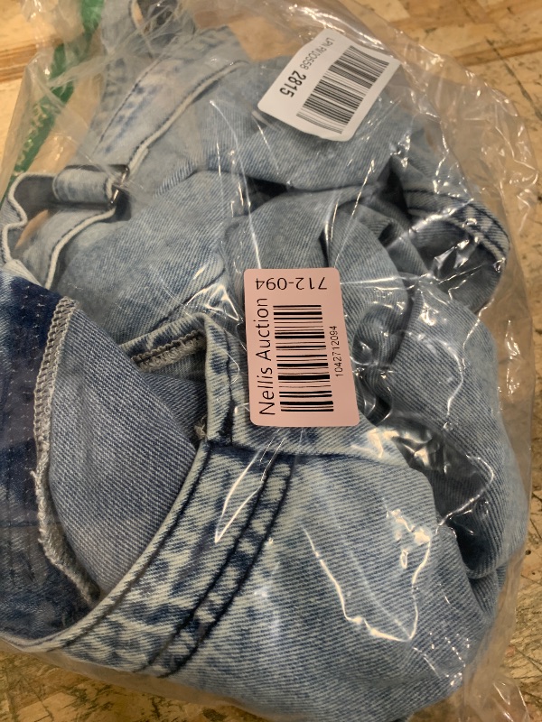 Photo 1 of (BAGGED) (SMALL) Fdakg Women's Denim Overalls Dress Casual Jeans Summer Mini Rompers with Adjustable Strap and Pockets