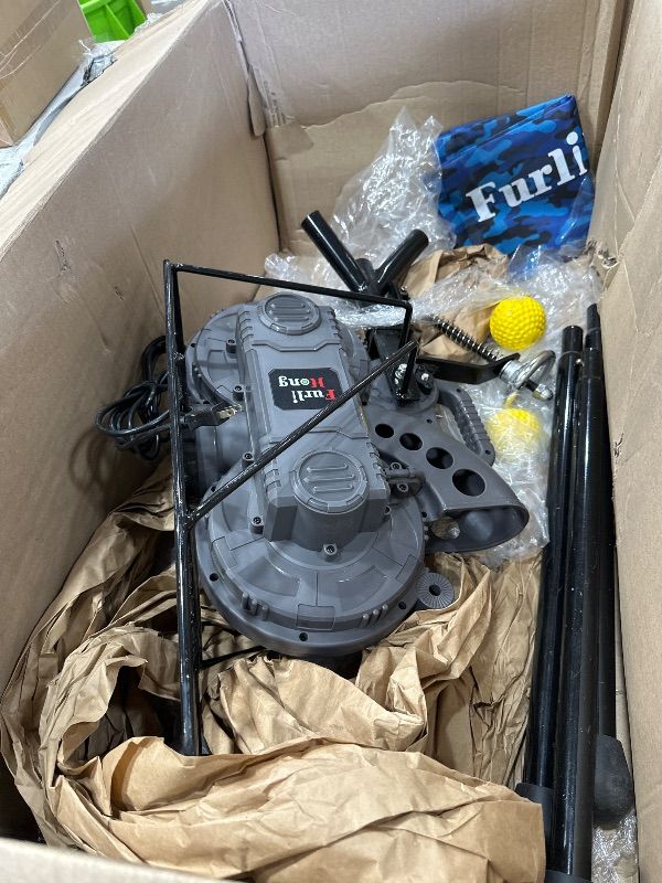 Photo 1 of ** SEE NOTES ** 
Furlihong 636BH Upgraded Dual-Wheel Baseball Pitching Machine, Adjustable Angle, Speed, and Interval, 40-68 MPH, Ideal for Professional Players and Coaches Training