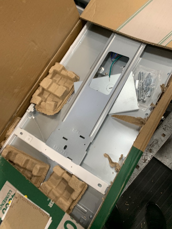 View 2 of Lithonia Lighting CPANL 1x4 LED Flat Panel Light, 1 Ft. x 4 Ft. LED Light Panel, Ceiling Lighting Fixture, 4000 Lumens, 3500K/4000K/5000K Switchable CCT, Includes Direct Ceiling Mount Bracket, White