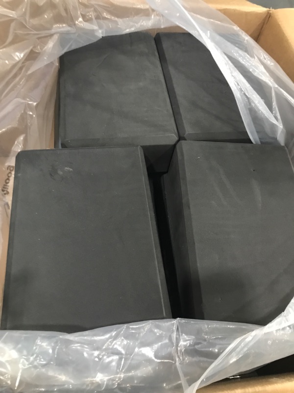 Photo 1 of 20 Pcs Foam EVA Yoga Blocks Lightweight Non-Slip Supportive Foam Blocks Yoga Prop Accessories for Pilates, Stretching and Meditation, Men and Women Yogi (Black)