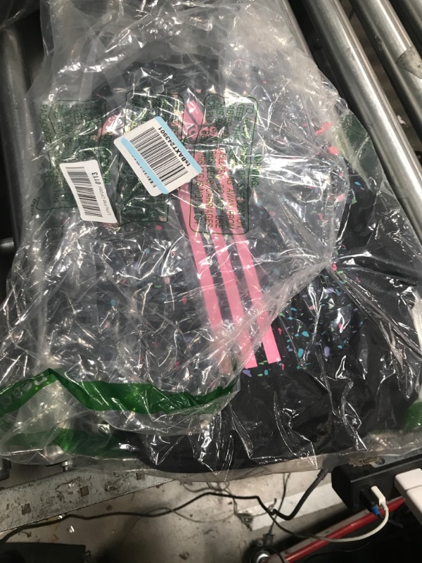 Photo 1 of adidas Creator 2.0 Backpack (21L) Durable Small Athletic Laptop Bag, Speckle Black/Bliss Pink/Black, One Size