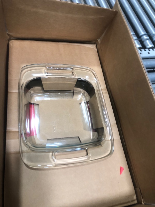 Photo 1 of Pyrex 4-Piece Extra Large Glass Baking Dish Set With Lids and Handles, Oven and Freezer Safe