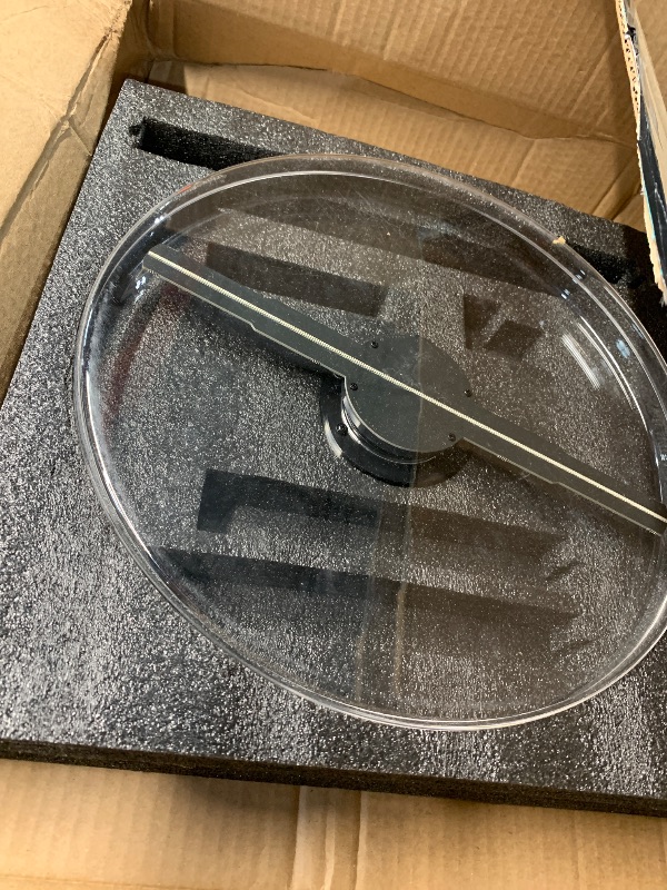Photo 1 of (MISSING ACCESSORIES) 3D Hologram Fan with Cover, 3D Hologram Projector HD LED Advertising Display with Remote and Bluetooth and WiFi,700 Video Library and for Business,Bar,Halloween (54CM Hologram Fan with Cover)