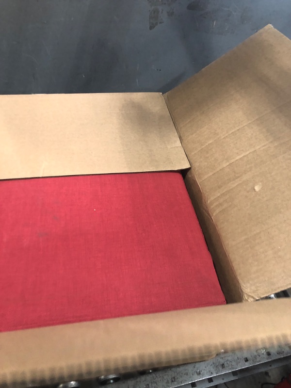 Photo 1 of Arden Outdoor Deep Seat Cushion Set, 24 in x 24 in, Weather-Proof, Rain-Proof, Fade Resistant Patio Cushion for Chair, Sofa, and Couch 24 x 24, Ruby Red Leala