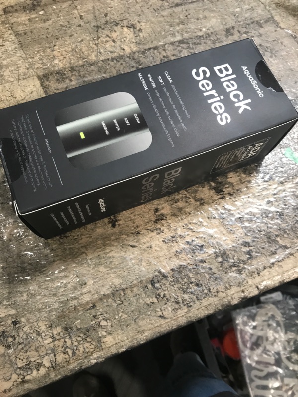 Photo 1 of Aquasonic Black Series Ultra Whitening Toothbrush – ADA Accepted Electric Toothbrush- 8 Brush Heads & Travel Case – 40,000 VPM Electric Motor & Wireless Charging - 4 Modes w Smart Timer