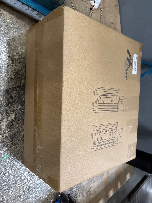 Photo 1 of 14" Outdoor Wall Light Fixtures Waterproofed Exterior Lantern W/Sturdy Rectangular Double Cage In Satin Black&Clear Tempered Glass,Sconce Mounted For House Patio,Front door,Porch,Garage Lighting 2Pack