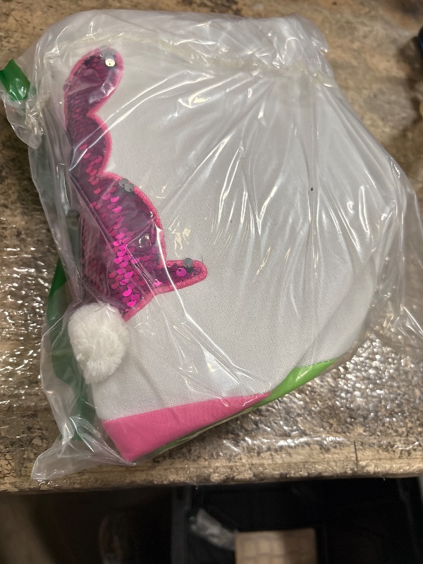 Photo 1 of 3 Pack Easter Eggs Baskets for Kids,Canvas Personalized Easter Bunny Baskets Bucket Tote Gifts Bags with Rabbit Fluffy Tail for Girls Boys Easter Eggs Hunt Easter Party Favors Decorations Toy