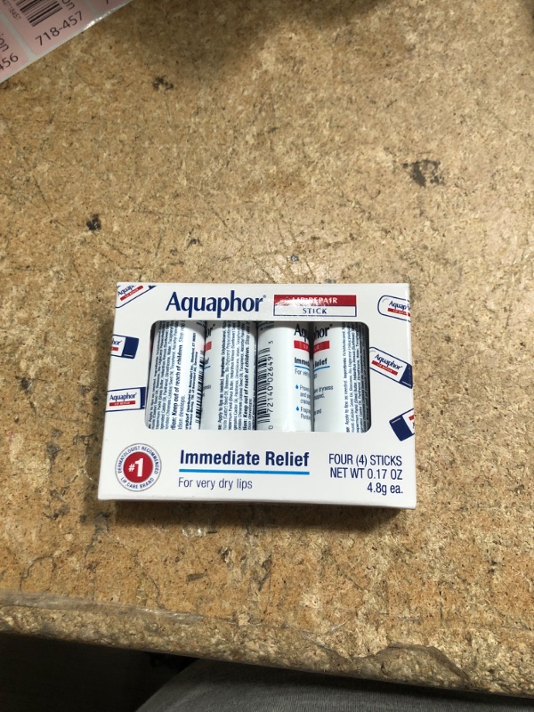 Photo 1 of Aquaphor Lip Repair Stick - Soothes Dry Chapped Lips - 0.17 Ounce (Pack of 4)