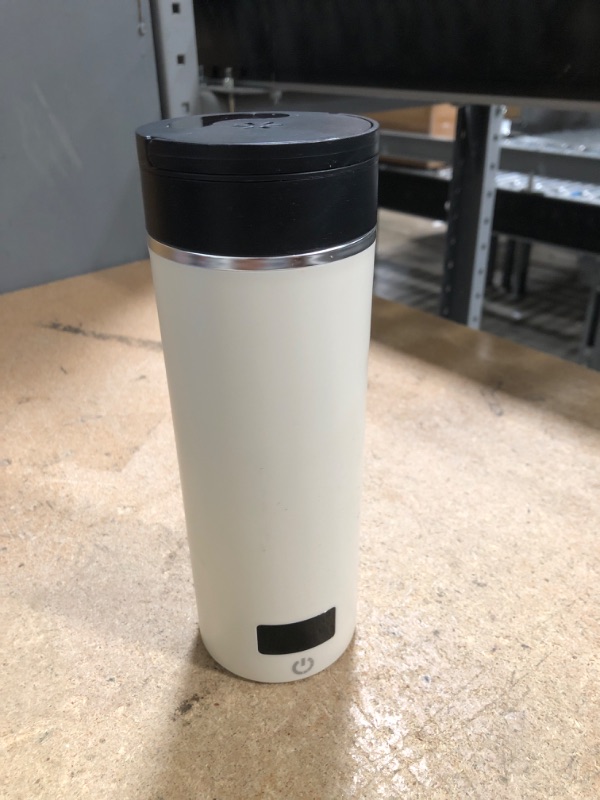 Photo 1 of AIRMSEN Travel Electric Kettle with 6 Temperature Control, 4 Keep-Warm Modes - 500ml Portable Water Boiler Built-in 316 Stainless Steel - Mini Hot Water Kettle for Tea, Milk, Coffee - White