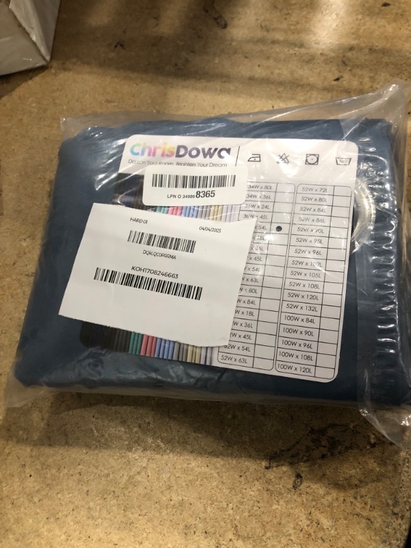 Photo 1 of ChrisDowa Grommet Blackout Curtains for Bedroom and Living Room - 2 Panels Set Thermal Insulated Room Darkening Curtains (Stone Blue, 38W x 54L)