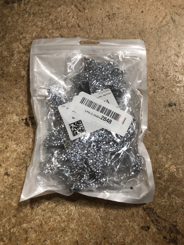 Photo 1 of 24Pcs Sequin Iron On Patches for Chothes Star Iron On Patches Shiny Stars Heart Patches DIY Heart Star Patches Iron on Sew on Patches Applique Art Star Heart Iron on Patches for Clothes Hats Bag (SILVER ONLY)