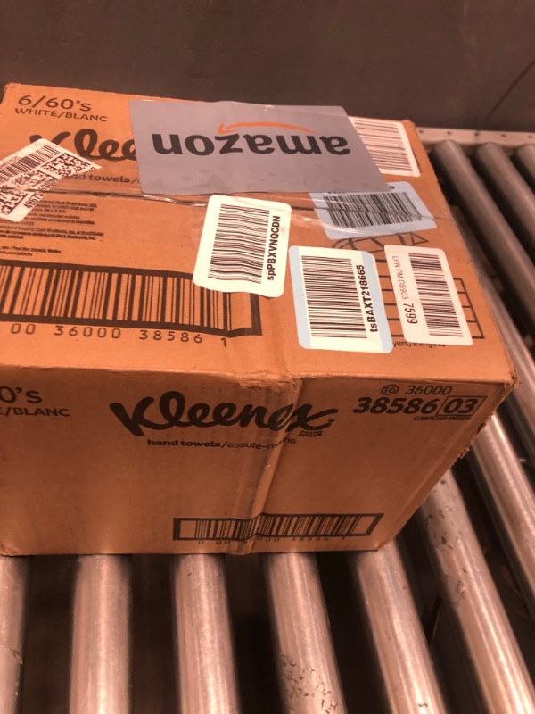 Photo 1 of Kleenex Disposable Paper Hand Towels, 6 Boxes, 60 Tissues per Box (360 Total Tissues), Packaging May Vary