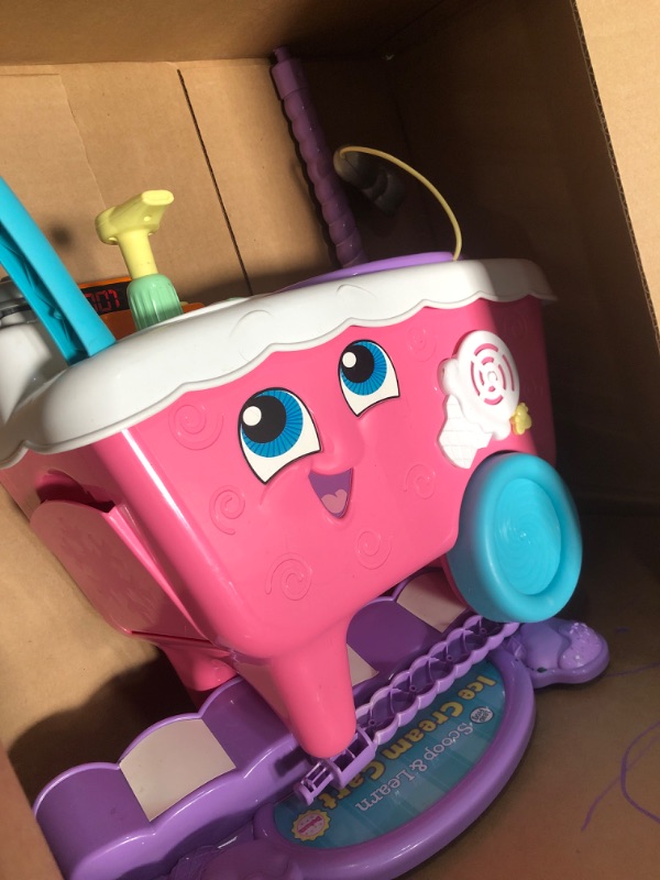 Photo 1 of LeapFrog Scoop and Learn Ice Cream Cart Deluxe (Frustration Free Packaging), Pink