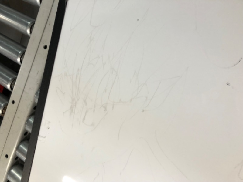 Photo 1 of ***DAMAGED - DENTED AND WARPED - SEE PICTURES***
VIZ-PRO Magnetic Whiteboard Easel Black, 36 x 24 Inches, Portable Dry Erase Board Height Adjustable for School Office and Home