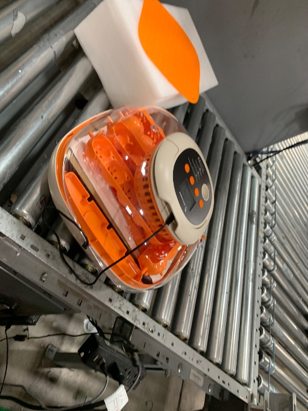 Photo 1 of [2024 Upgrade] 25 Egg Incubator, Automatic Egg Turner with Thermometer Seat and Humidity Control, Egg Candler, 360° View with Clear Window, Incubators for Hatching Chicks (Sunlit Orange)