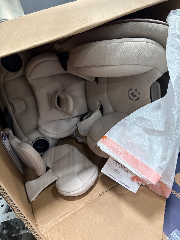 Photo 1 of Maxi-Cosi Pria Max All-in-One Convertible Car Seat, Rear Facing Car Seat (4-40 lbs), Forward Facing Car Seat (22-65 lbs), High Back Booster Seat (40-100 lbs), Pure COSI, Desert Wonder