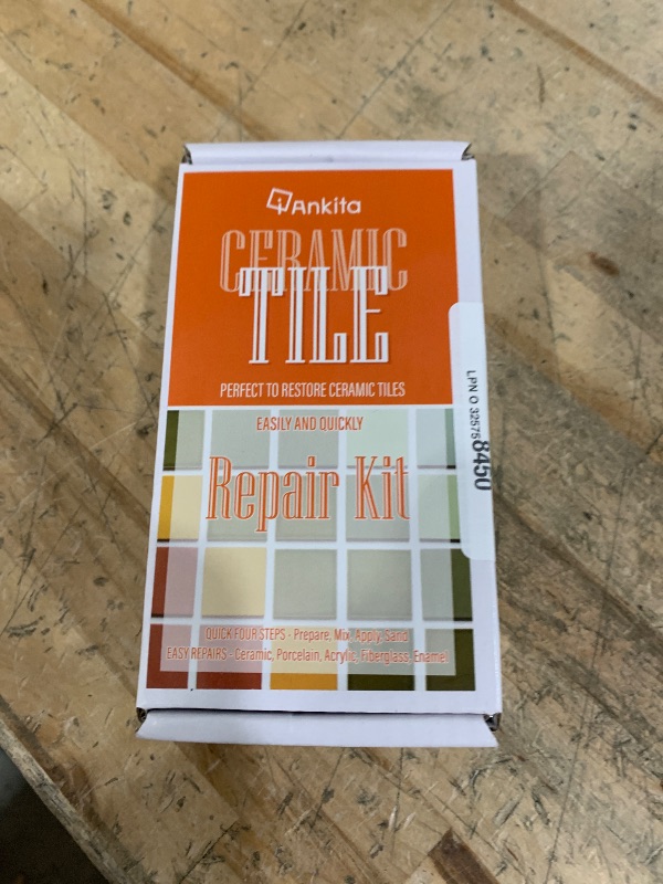 Photo 1 of Ankita Ceramic Tile Repair Kit (Beige/White Kit), Tile Repair Kit with Super Strong Adhesion, Floor Cracked Tile Filler for Cracks, Chips, Holes on Ceramic, Porcelain, Acrylic, Fiberglass, Enamel