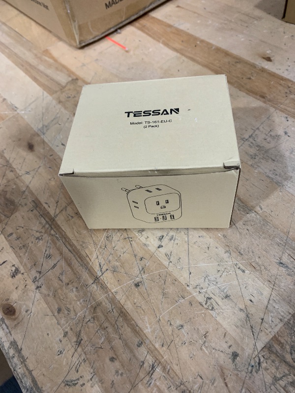 Photo 1 of 2 Pack European Plug Adapter USB C, TESSAN US to Europe Adapter 4 Outlets 3 USB Charger, Type C International Power Adaptor to Italy Spain France Portugal Iceland Germany, Europe Travel Essentials